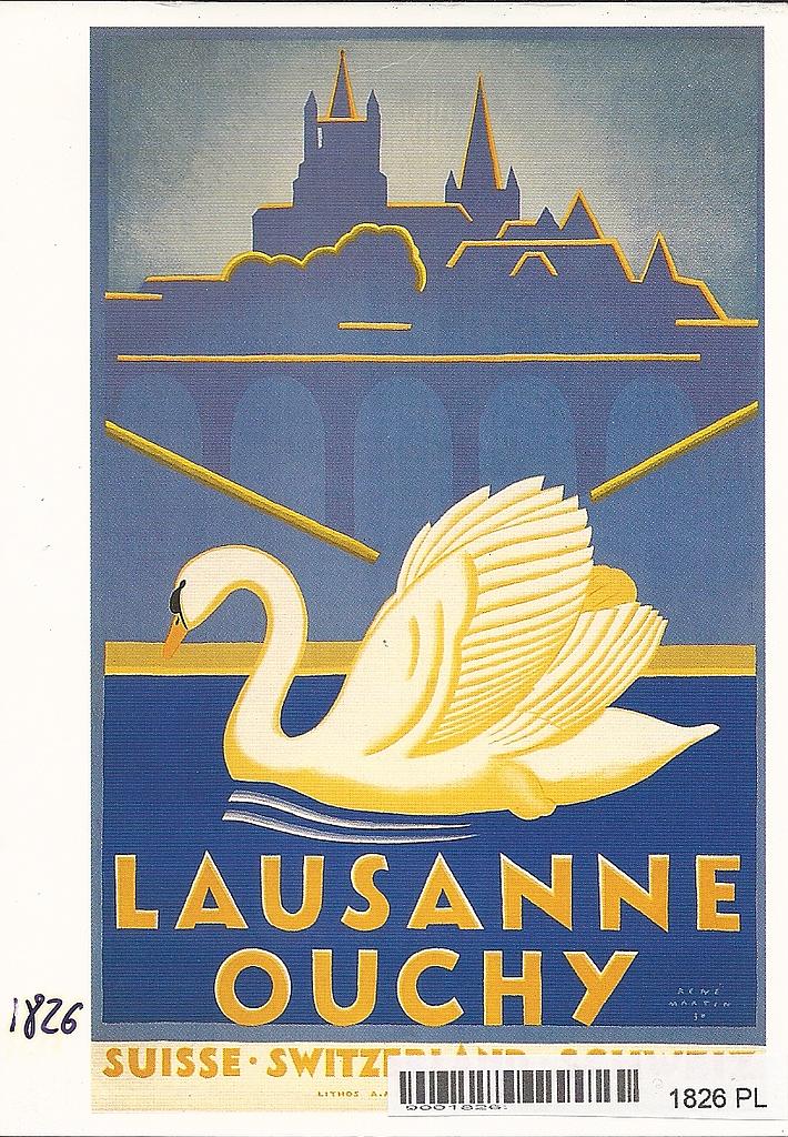 Postcards [Fr.2.- Litho] 01826 Lausanne-Ouchy