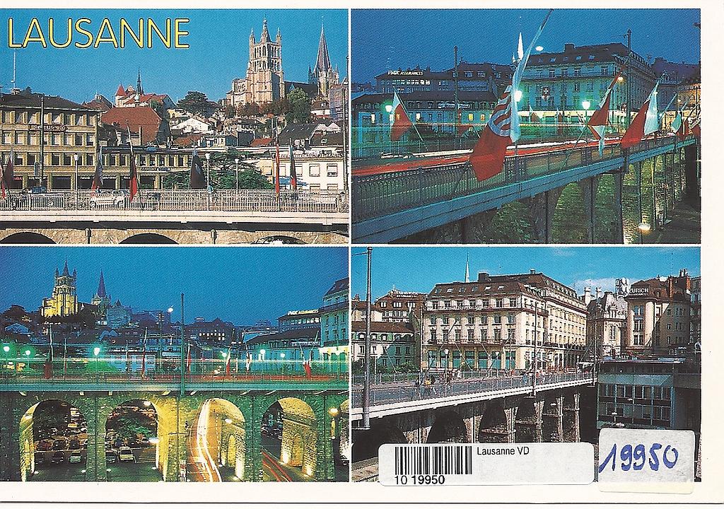 Postcards 19950 Lausanne