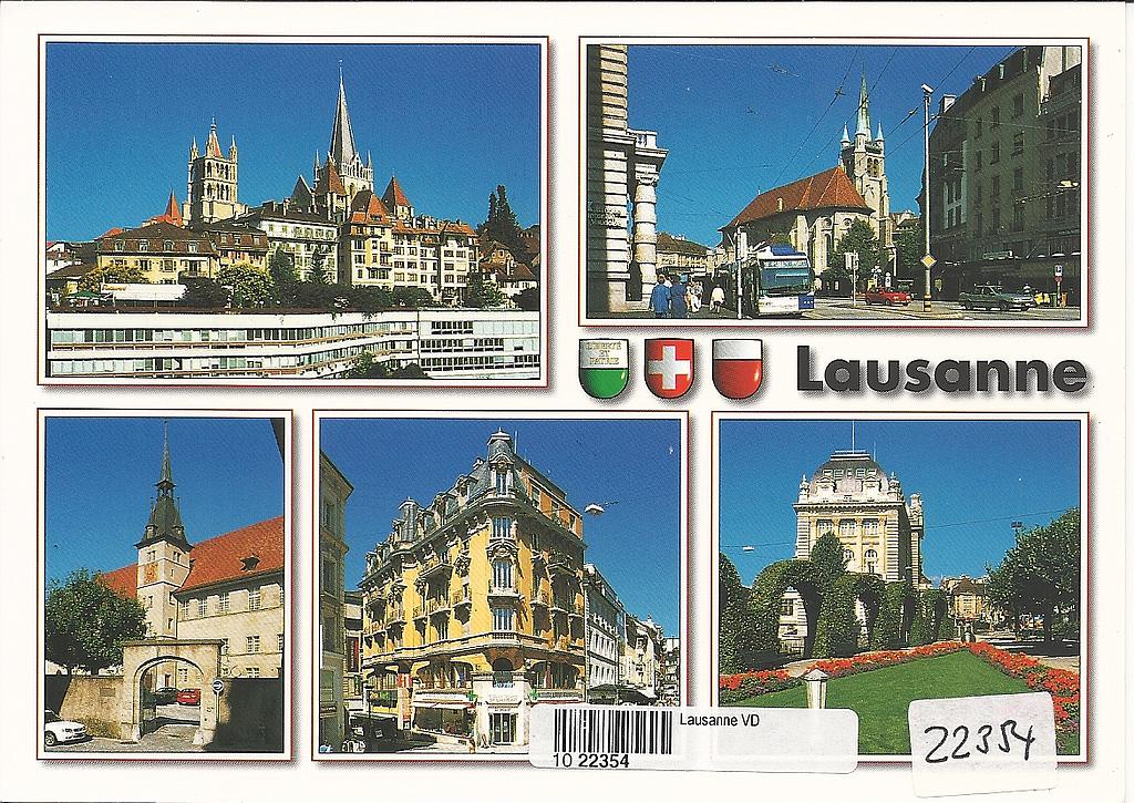 Postcards 22354 Lausanne