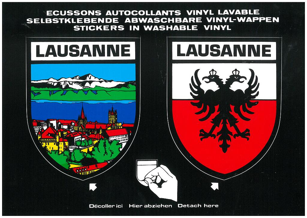 Postcards SK 236 Sticker Lausanne VD
