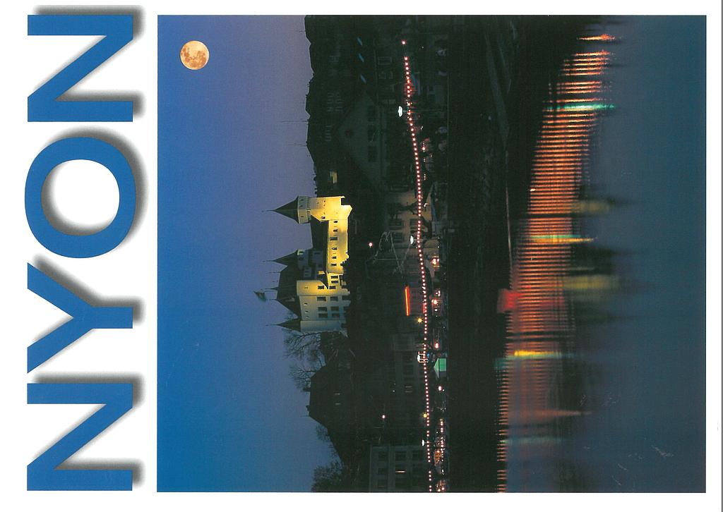Postcards 22738 Nyon VD (château, Léman)