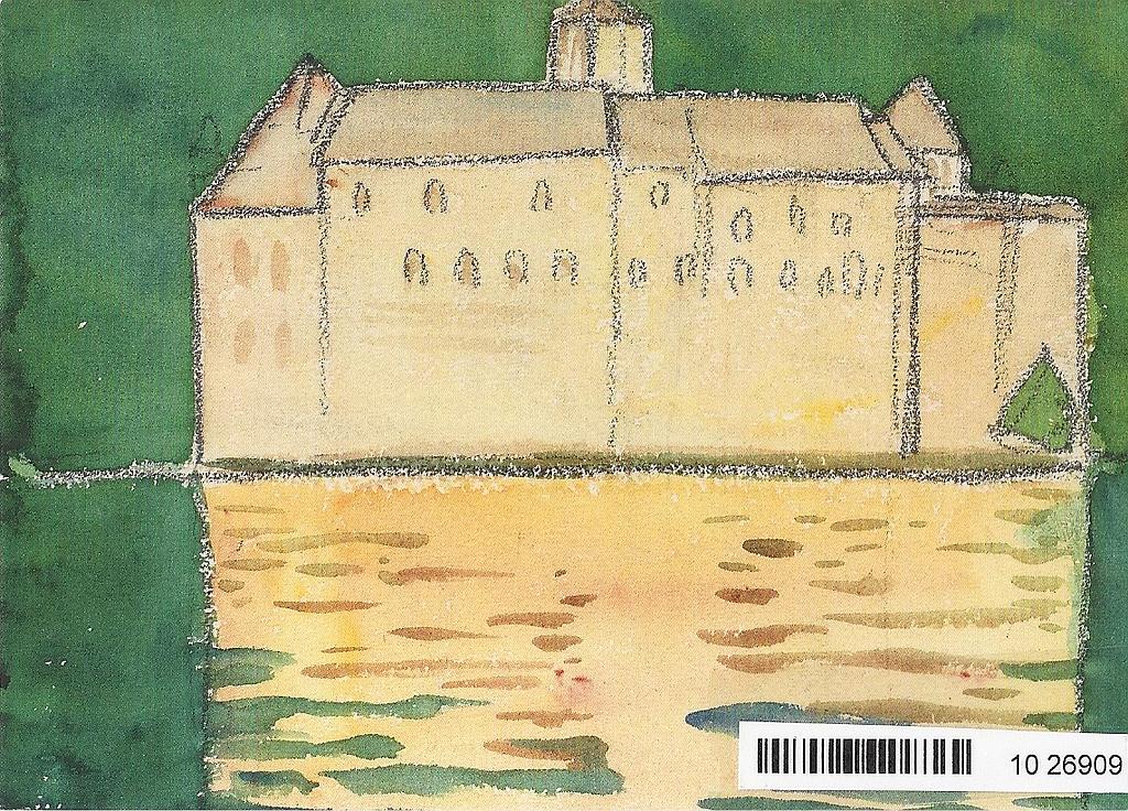 Postcards [Fr.2.- Litho] 26909 Schloss Chillon