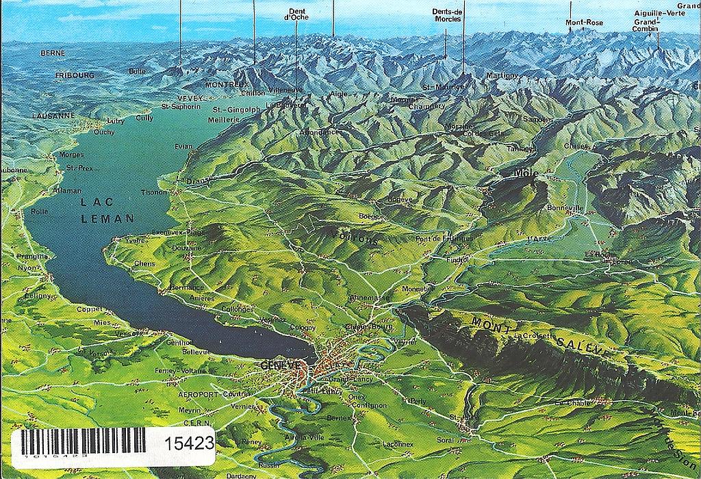 Postcards 15423 Lac Léman Panorama