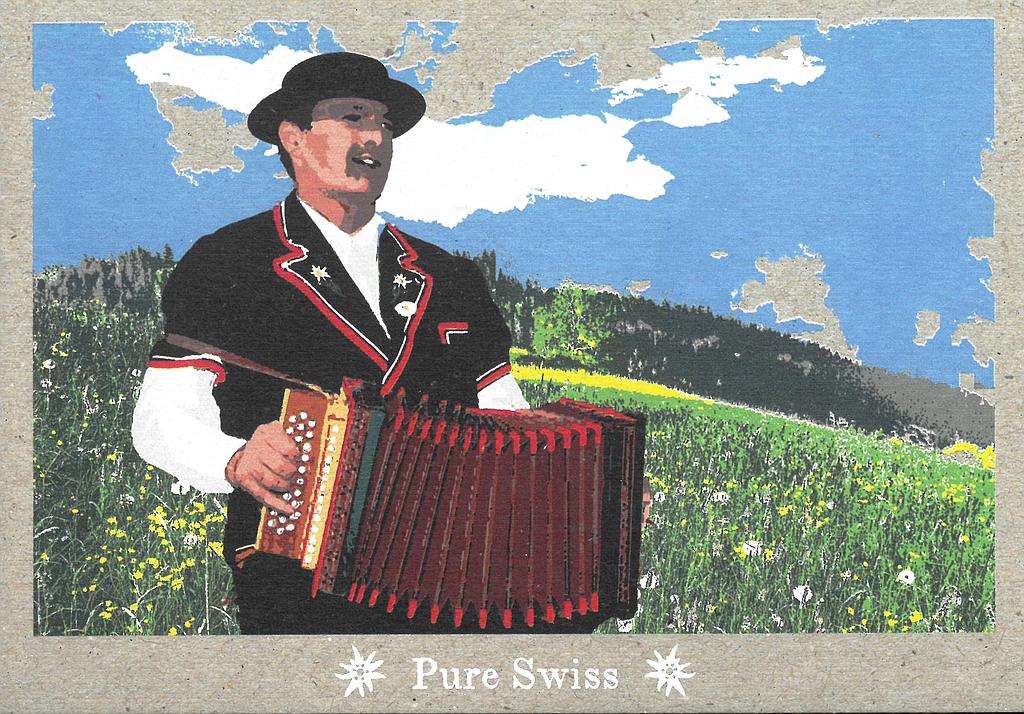 Postcards 51124 Pure Swiss Accordéoniste