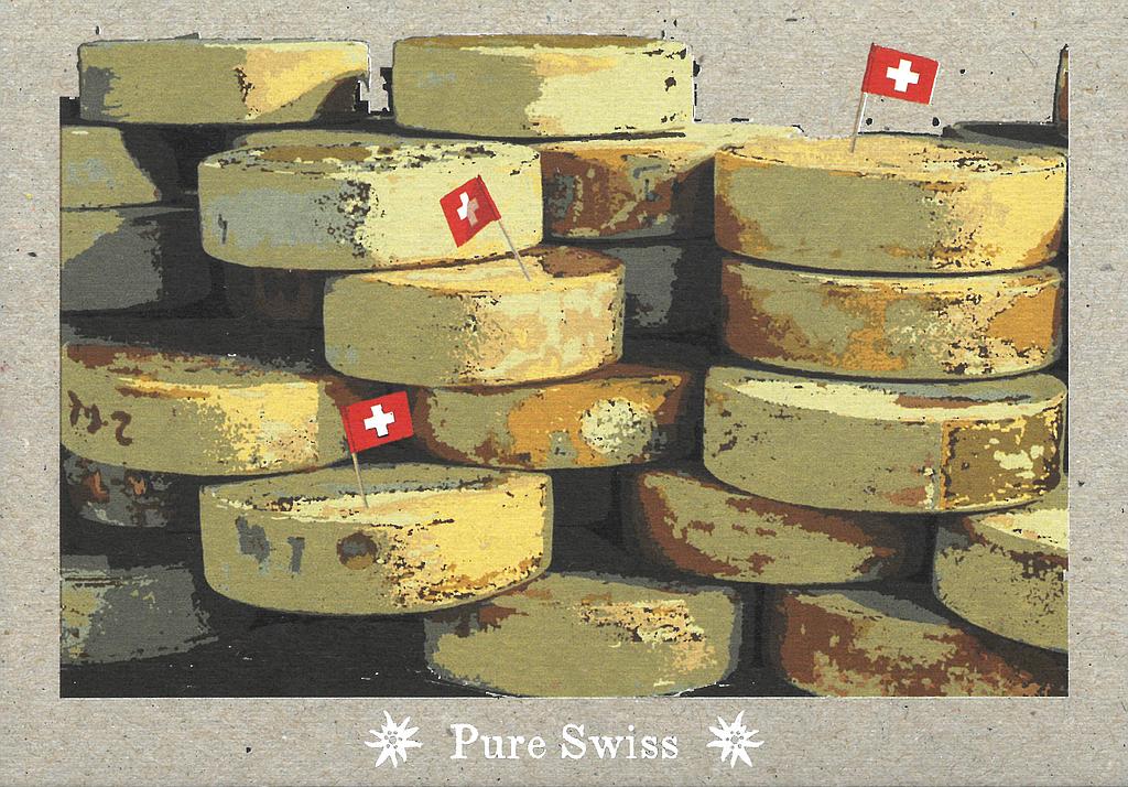 Postcards 51126 Pure Swiss Käse
