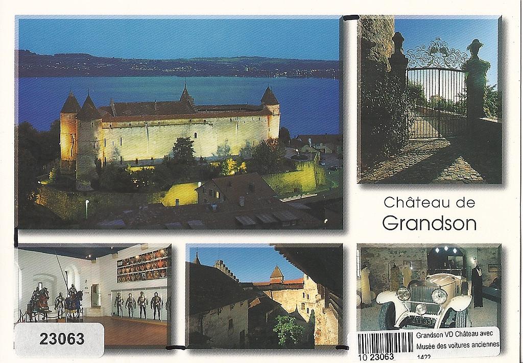 Postcards 23063 Grandson (VD) Château et Musée des voitures anciennes