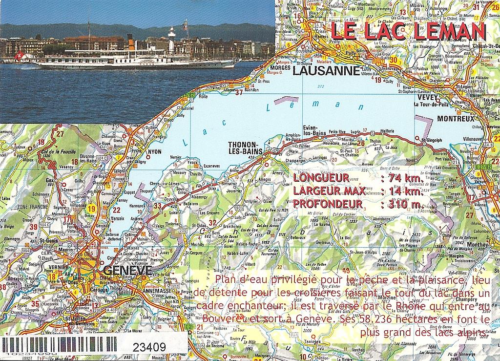 Postcards 23409 Lac Léman