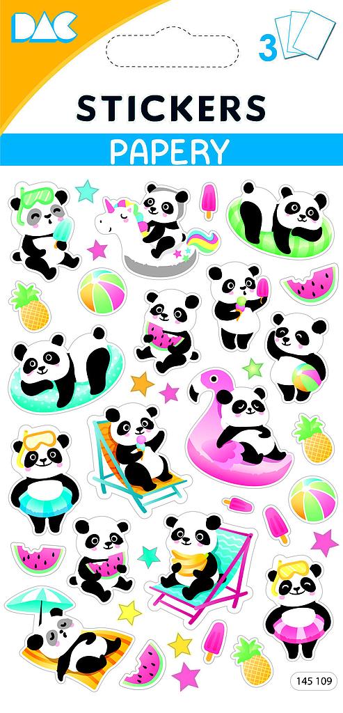 Aufkleber  Pandas