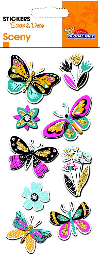 Luxus-Aufkleber Schmetterlinge
