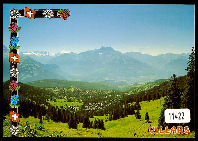 Postcards 11422 Villars et les Dents du Midi vue générale