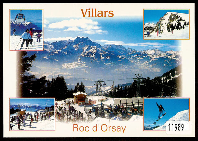 Postcards 11989 w Villars Roc d'Orsay