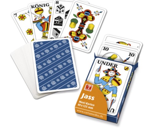 Jeu de 36 cartes en allemand MAXI format Swiss made