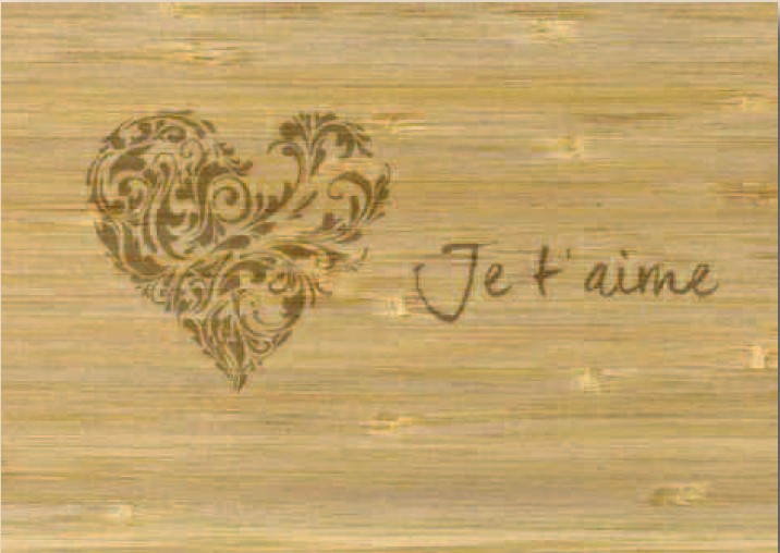 Postcards Bamboo Je t'aime