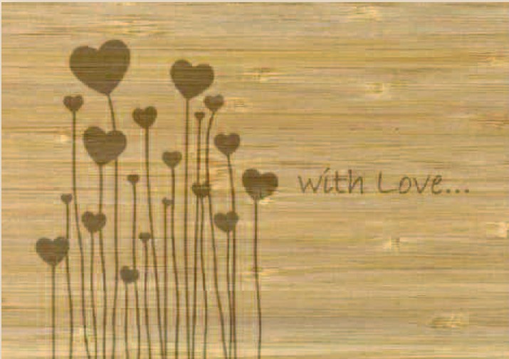Postcards Bamboo With love