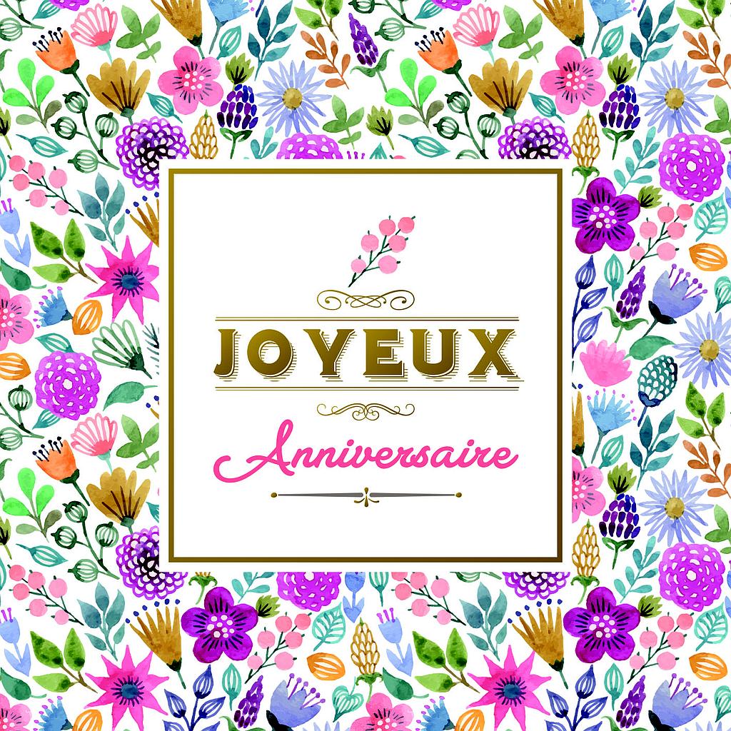 Carte simple Anniversaire