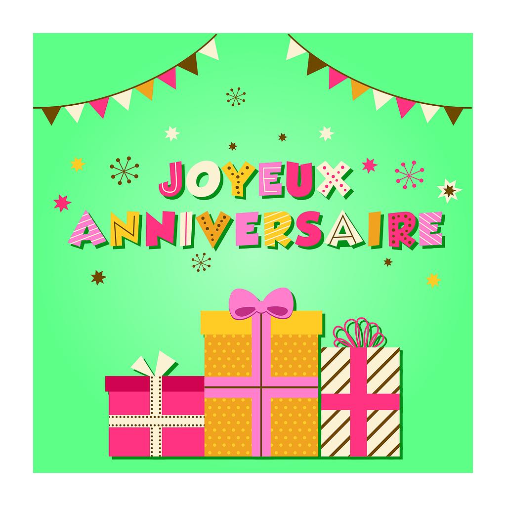 Carte simple Anniversaire