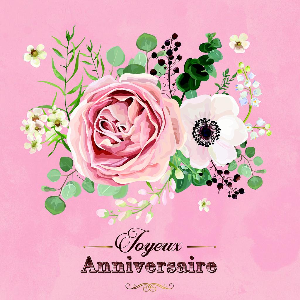 Carte simple Anniversaire