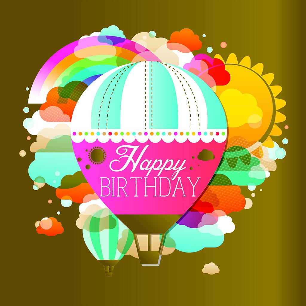 Carte simple Happy Birthday