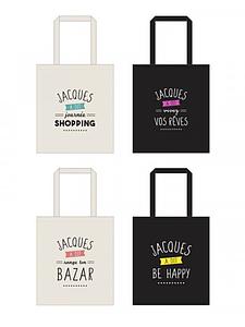 4 sacs Tote bag assorti "Jacques a dit"