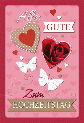 Karte Hochzeitstag