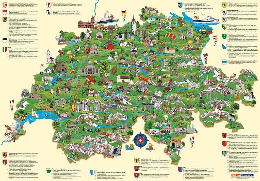 Poster en français (Carte Suisse pour enfants)