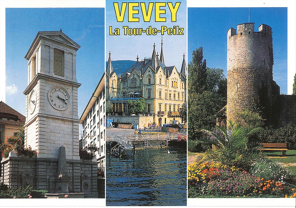 Postcards 19932 Vevey et la Tour-de-Peilz