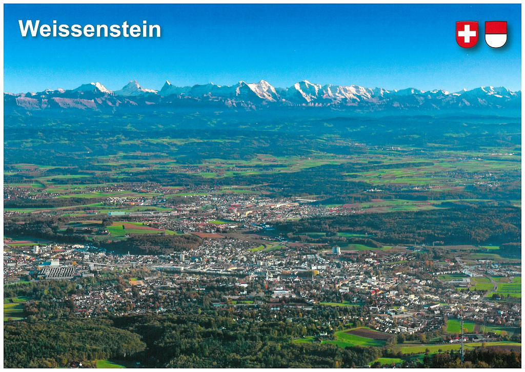 Postcards 27809 Weissenstein, vue sur Soleure