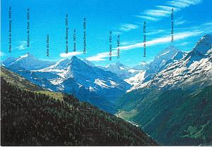 Postcards 11618 Les cimes du Val d'Anniviers