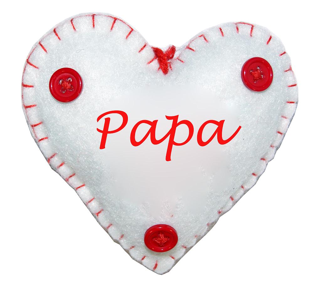 Coeur à suspendre "Papa"