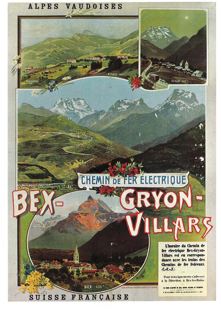 Postcards A6 Litho 1155 Bex-Gryon-Villars