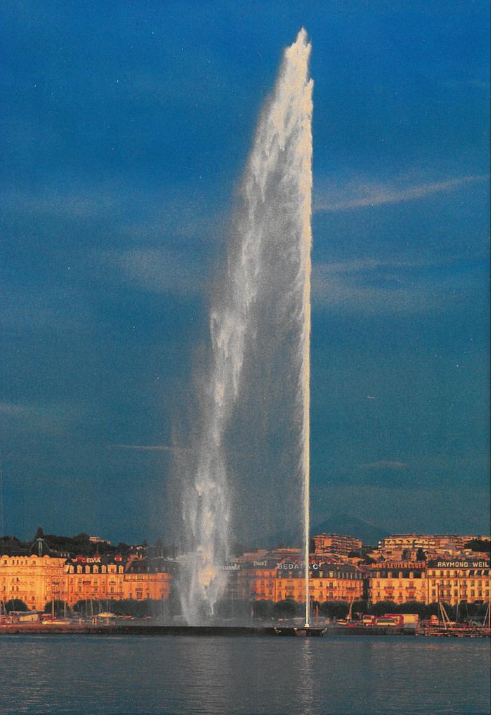 Postcards 12x17 40094 Genève le Jet d'Eau