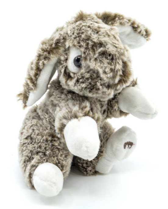 Peluche lapin brun ~15cm