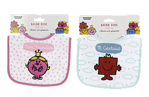 2 bavoirs Monsieur/Madame assortis 6.90/pce