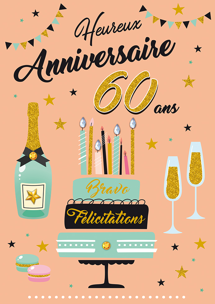 Carte A4 Anniversaire