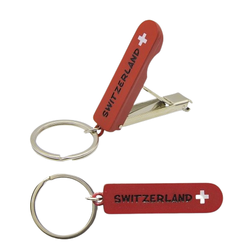 Schlüsselanhänger Nagelknipser "Switzerland"