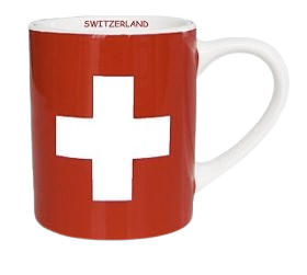 Tasse espresso "croix suisse"