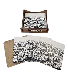 Set de 6 dessous de verre "Poya"