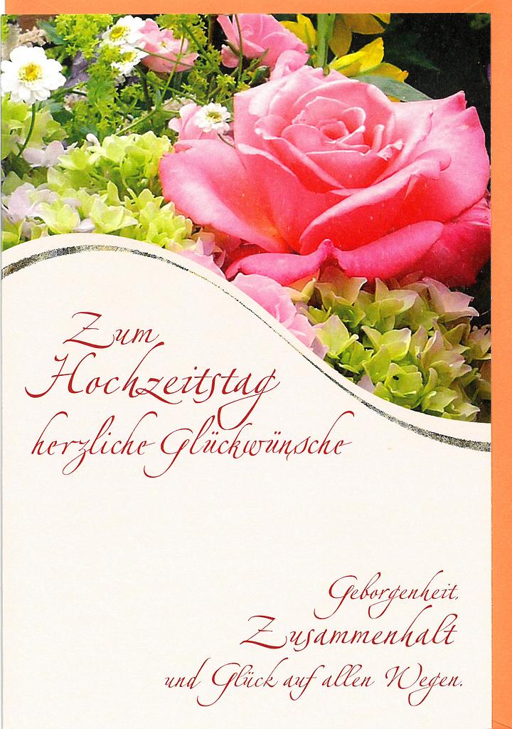 Karte Hochzeitstag