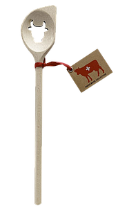 Spatule en bois "tête de vache"