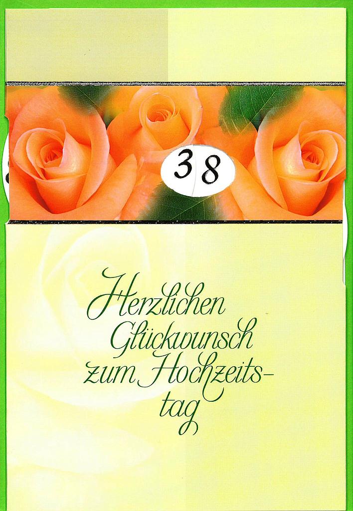 Karte Hochzeitstag (Drehzahlen)