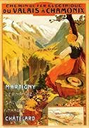 Aimant Affiche Martigny-Chamonix