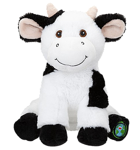 Peluche vache ~23cm en PET recyclé