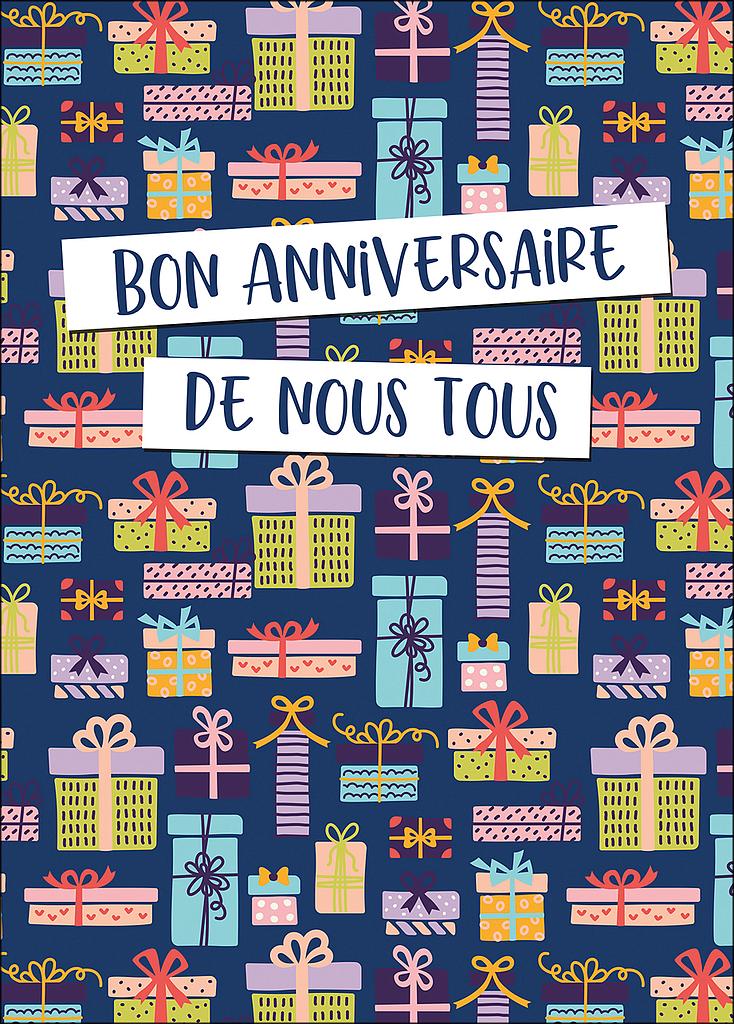 Carte A4 Anniversaire