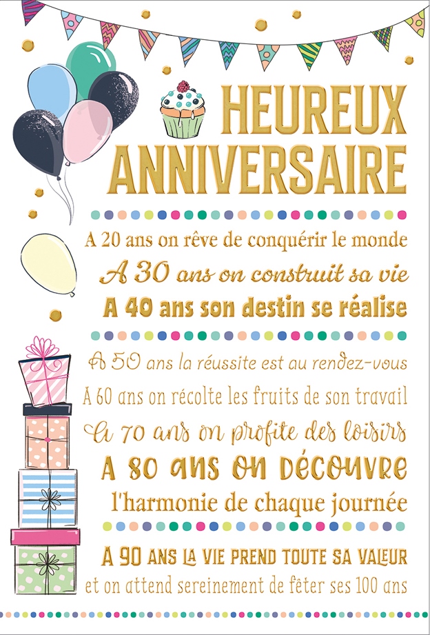 Carte Anniversaire