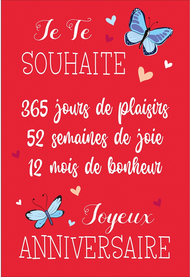 Carte Anniversaire