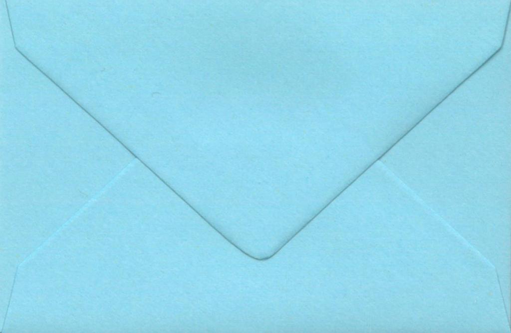 Mini-enveloppe (76x52mm) bleu ciel