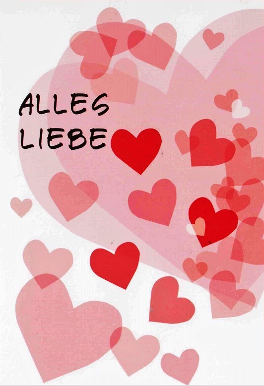 Karte "Alles Liebe"