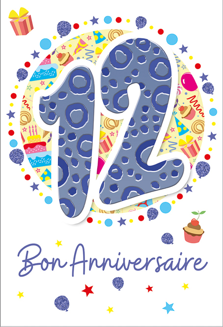 Carte Anniv. 12 ans