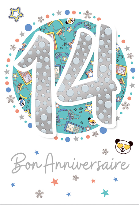 Carte Anniv. 14 ans