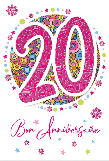 Carte Anniv. 20 ans